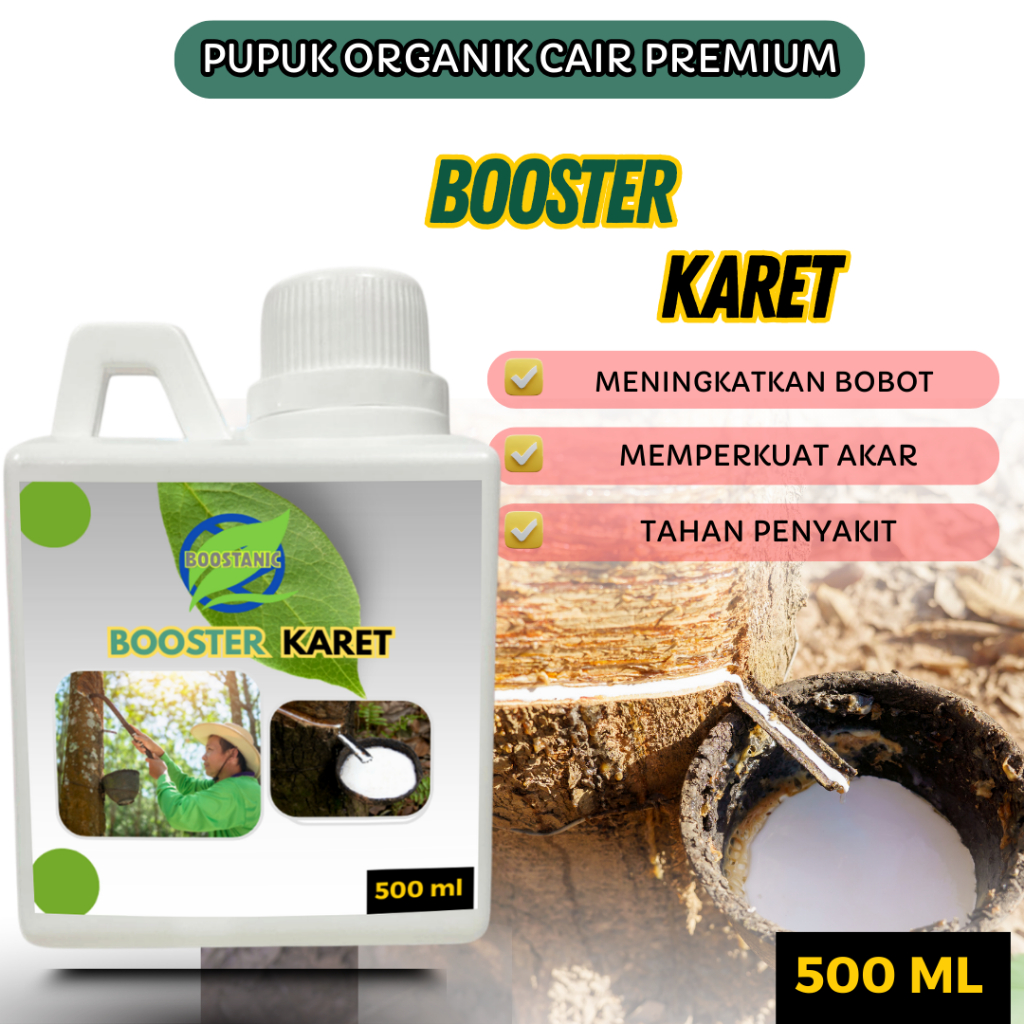 Pupuk Booster Organik Cair / Booster KARET Pupuk Organik 100 ML