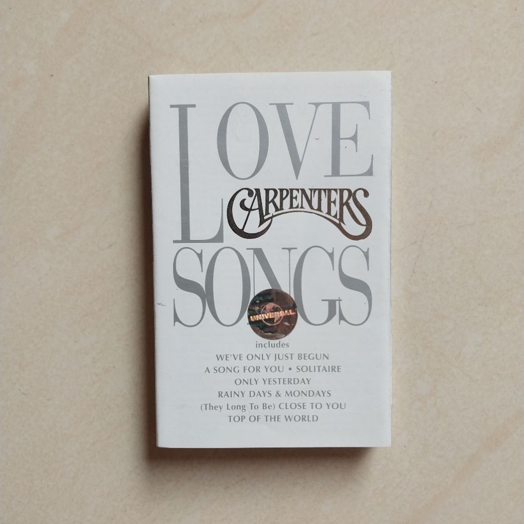 KASET DAN CD CARPENTERS LOVE SONGS