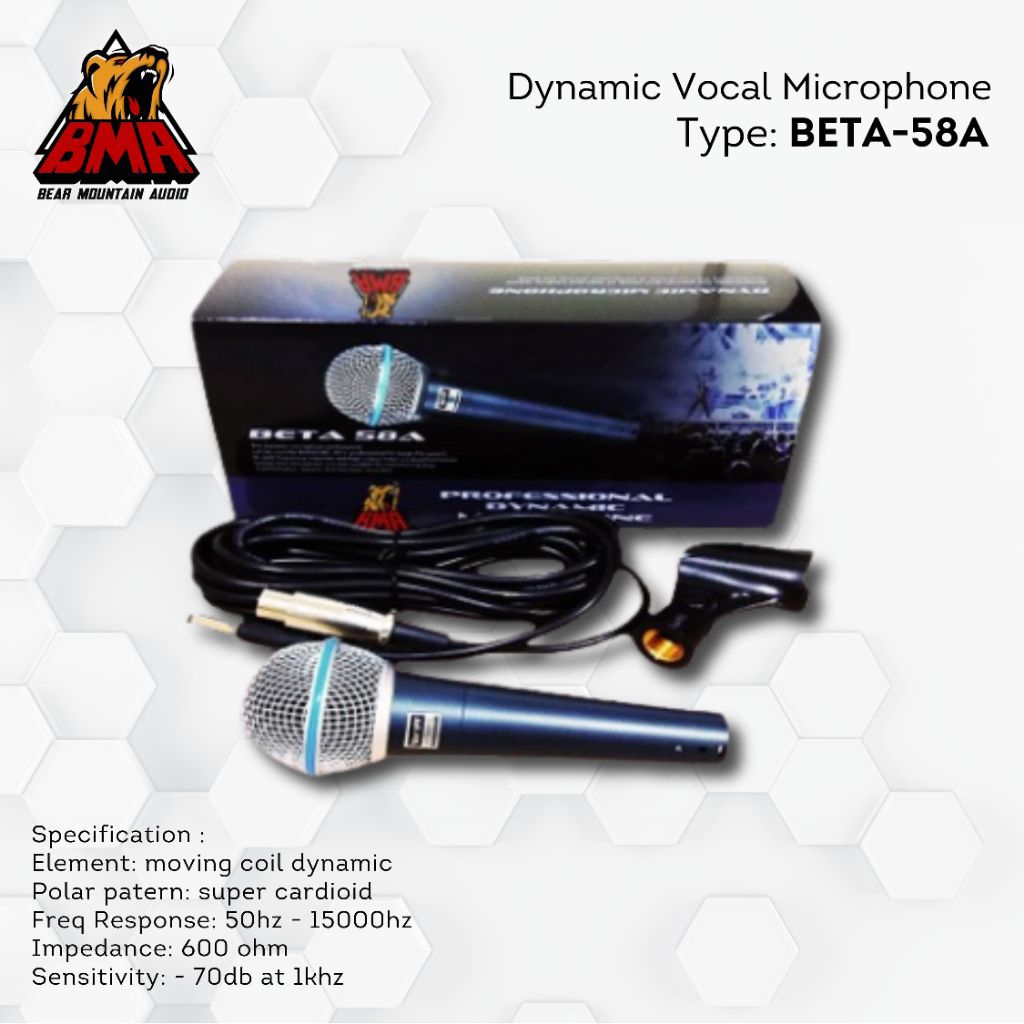 microphone kabel BMA BETA58A