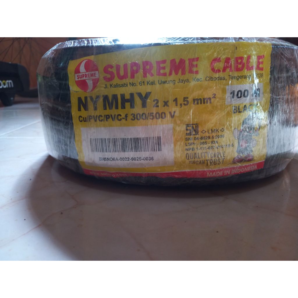 KABEL SUPREME NYMHY 2x1.5 100 METER