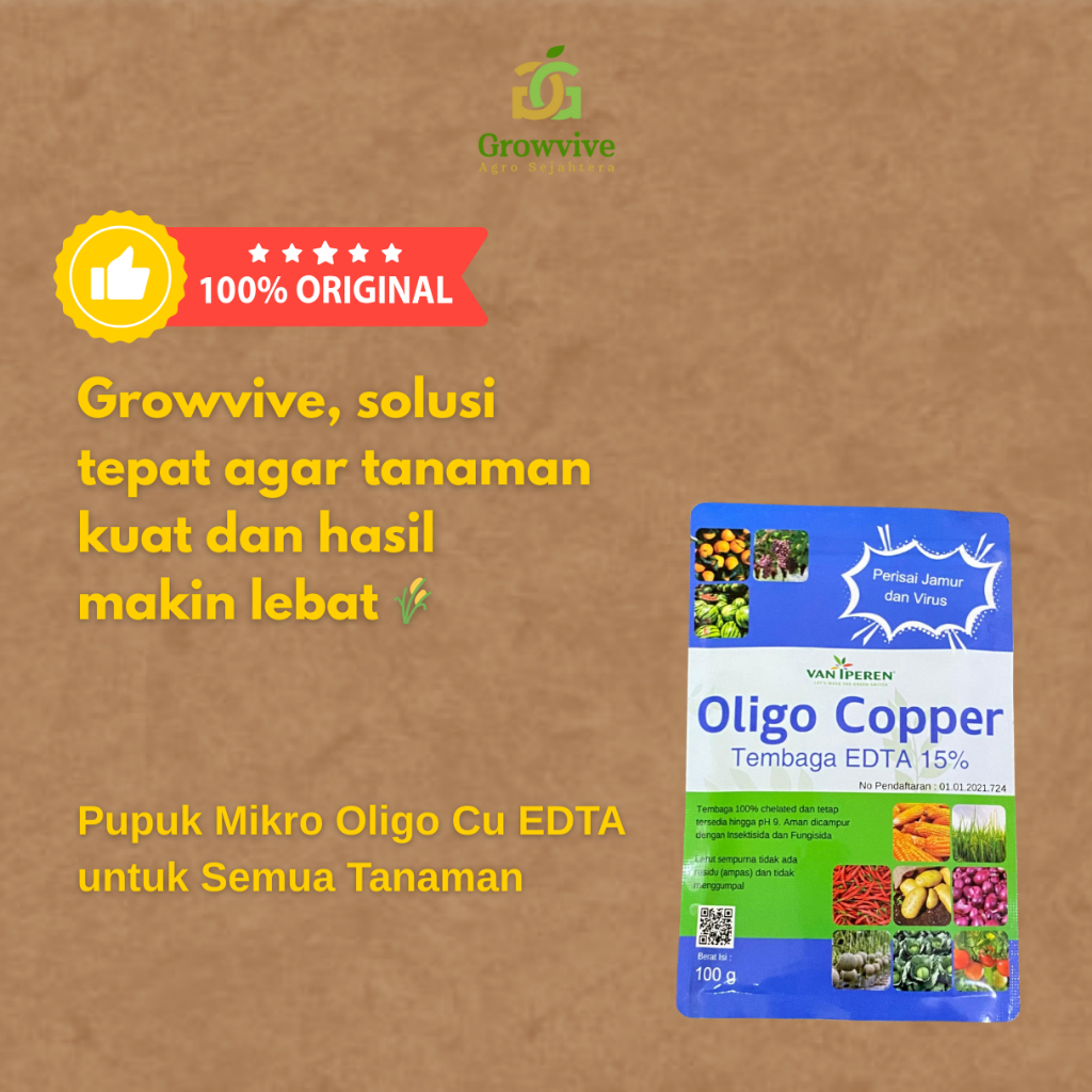 Tembaga Fungisida (Oligo Cu Edta) 100 gram