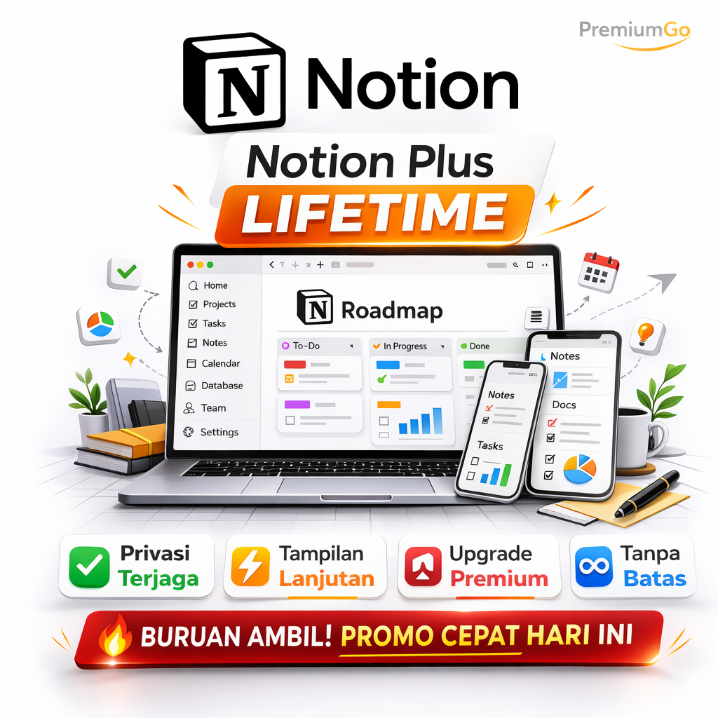 [24/7] Notion EDUCATION Plus Privat Lifetime | Upgrade Fitur Premium Workspace