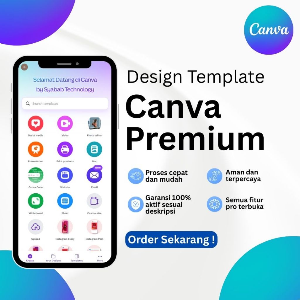 15000+ Template Canva Premium Via Invite Bergaransi | Canva Premium Team 1 Bulan / 6 Bulan / 1 Tahun