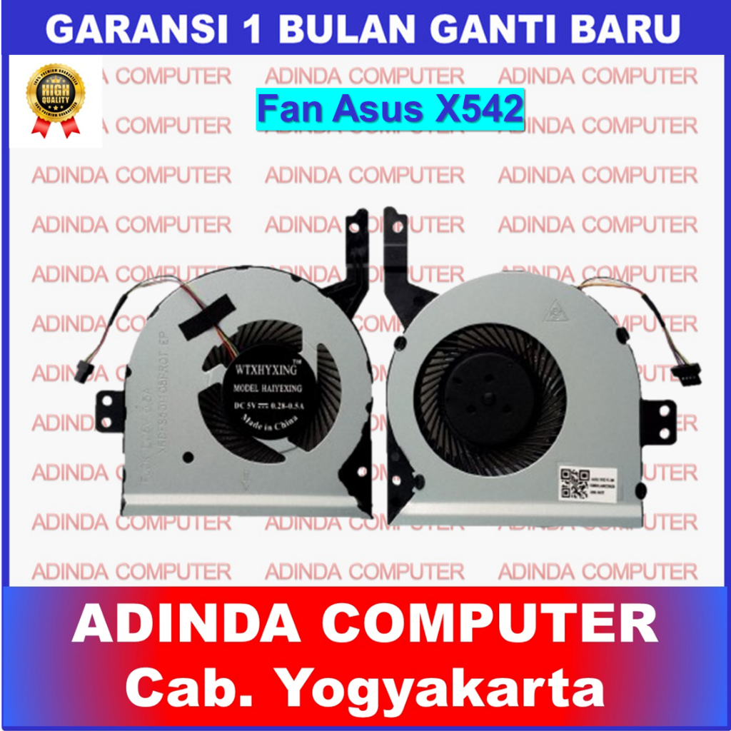 Kipas Fan Asus X542 FL8000 FL8000U FL8000UF FL8000UN FL8000UQ A580 A580U F580U