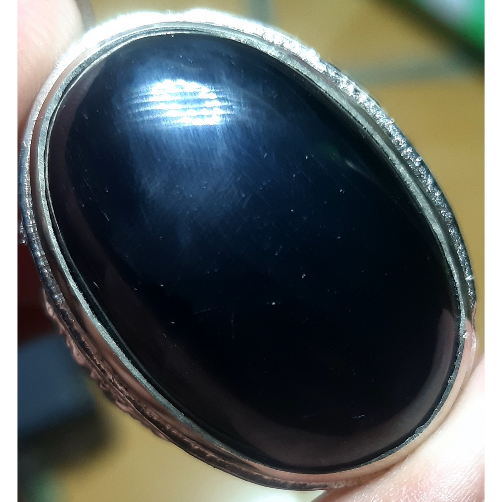 cincin akik kecubung wulung kopi dim sedang