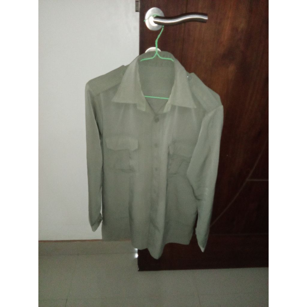 Preloved Kemeja Pdh hijau