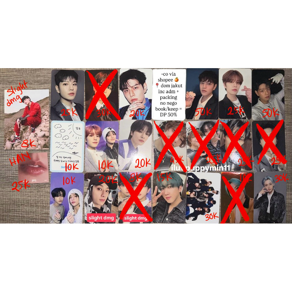 ready stock official straykids skz photocard lip unit lenticular pob rockstar do it karma ATE skzhop