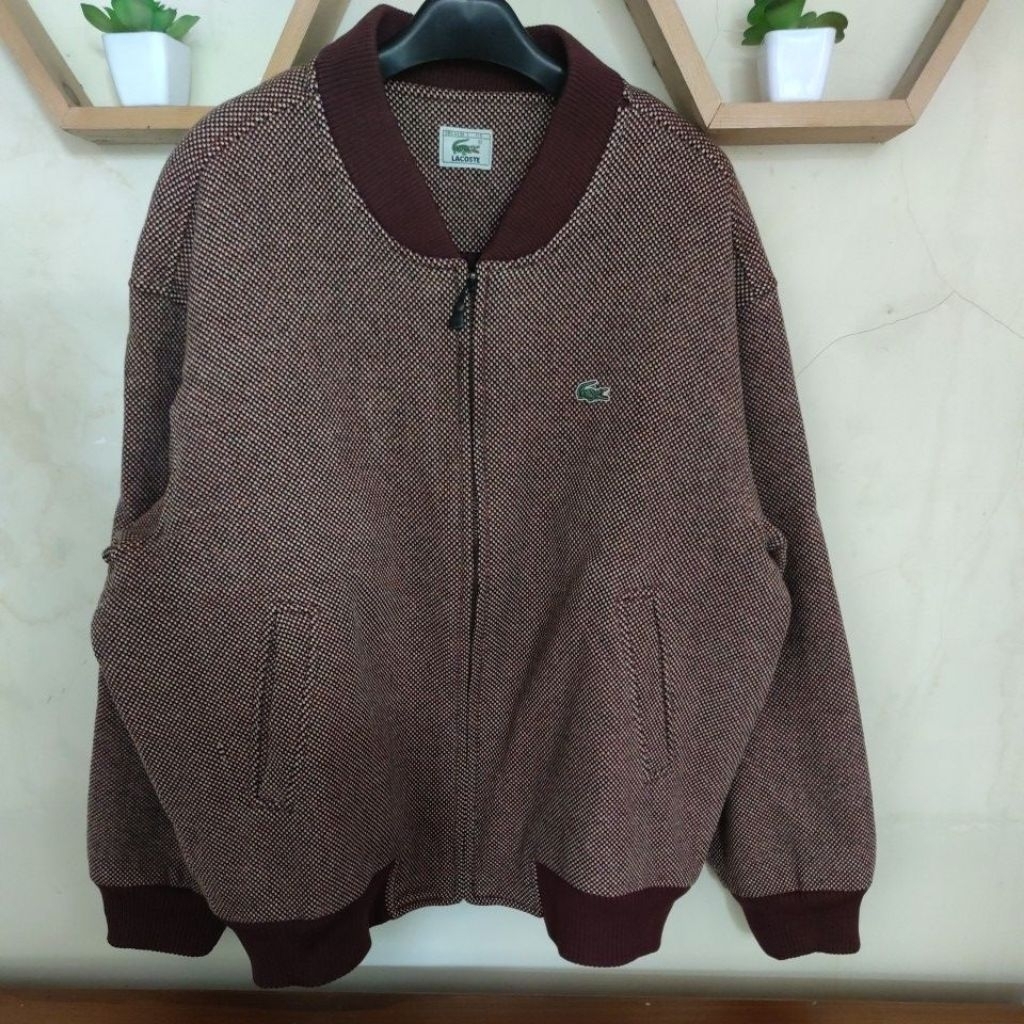 Bomber Rajut Wol Lacoste Ultra Rare