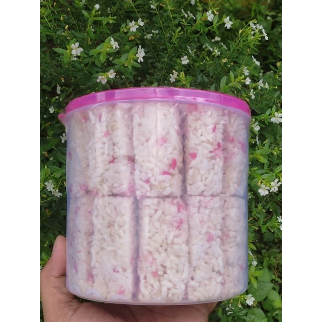 Jipang / teng-teng beras ketan toples 1/2 kg asam manis