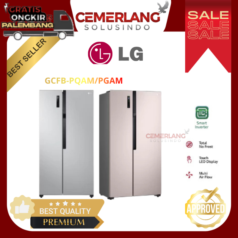Kulkas LG Set By Side 2 Pintu GCFB507 PQAM / PGAM Kulkas 2 Pintu LG Kulkas Side By Side