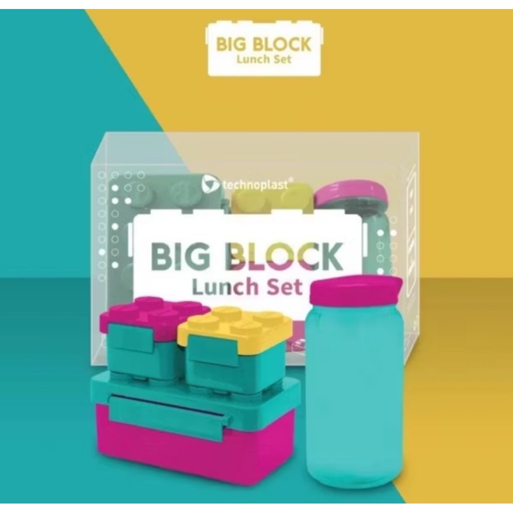 Tecnoplast BIG BLOCK Set / Lunch Box Block Set / Lunch Box Anak