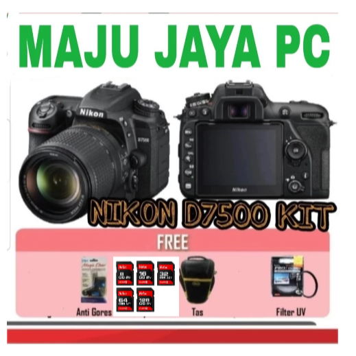 NIKON D7500 KIT 18-140MM VR / KAMERA NIKON D7500 KAMERA DSLR BARU