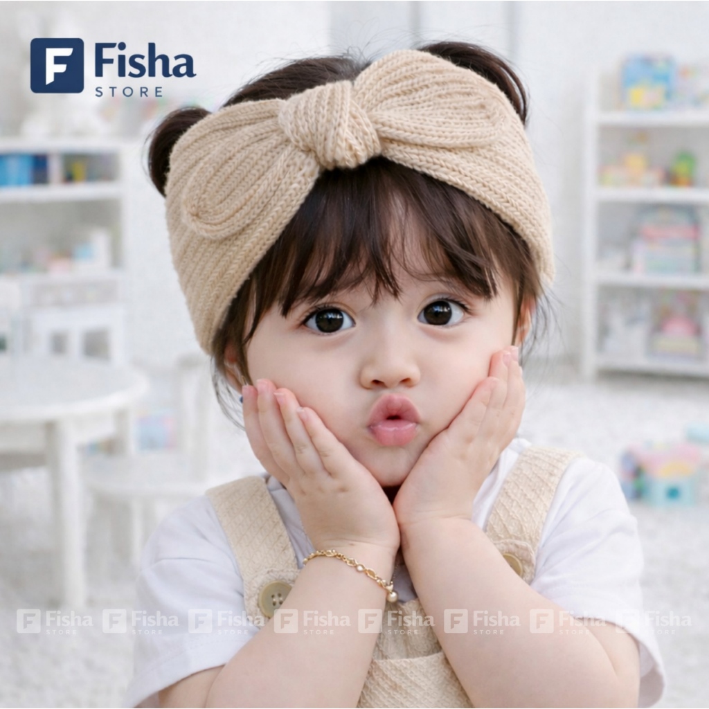 Bando Anak Perempuan Motif Pita Lucu | Aksesoris Rambut Bayi & Anak Murah 0–2 Tahun