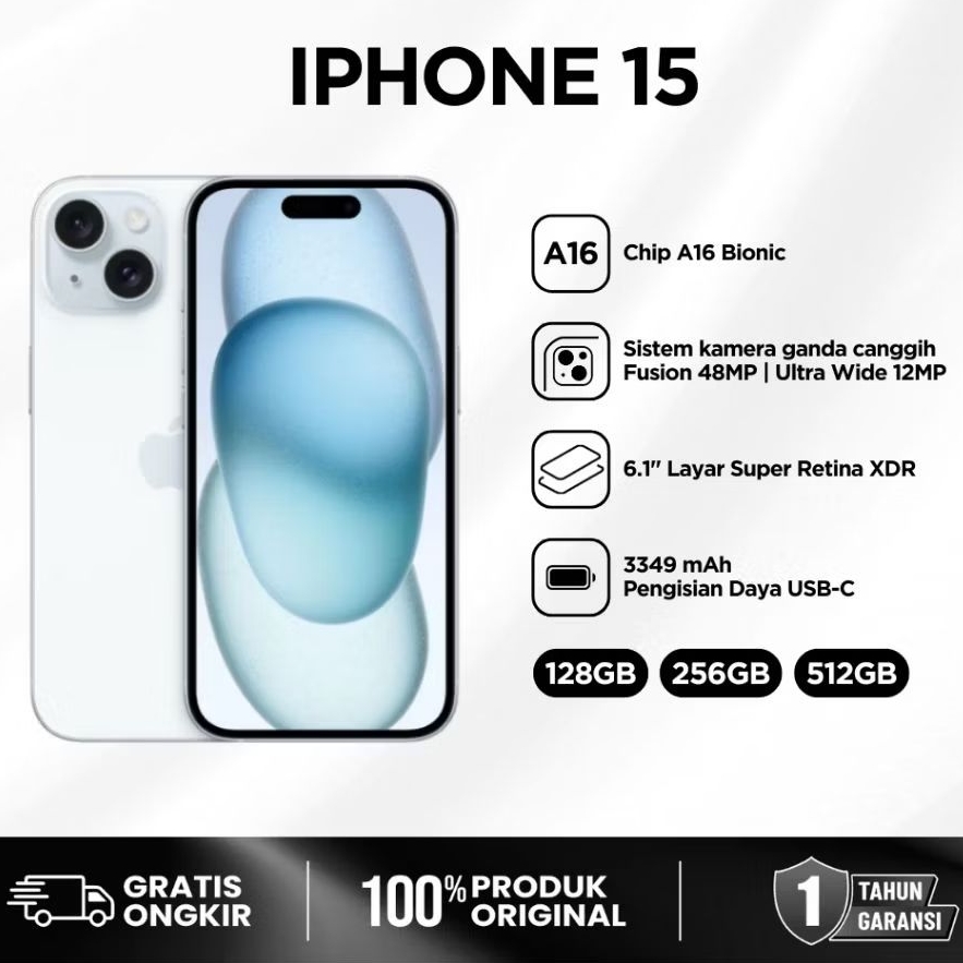 iPhone 15 Second Resmi Original Fullset