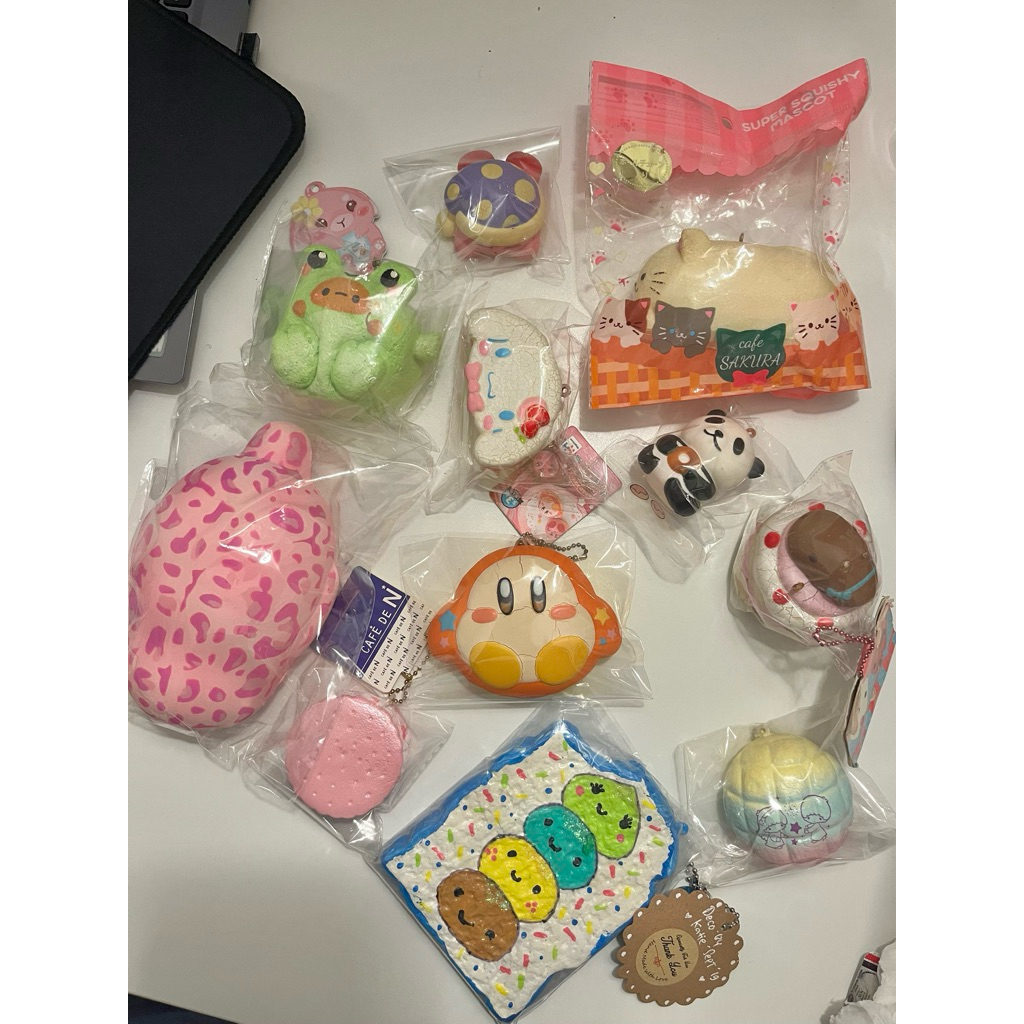 (baca desc) squishy rare mochi seal cafe de n punimaru nic kirby kapibara mothergarden twin little s