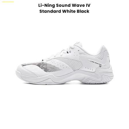 Sepatu Badminton Sepatu Bulutangkis Lining Sound Wave IV AYTV015 Wht Putih