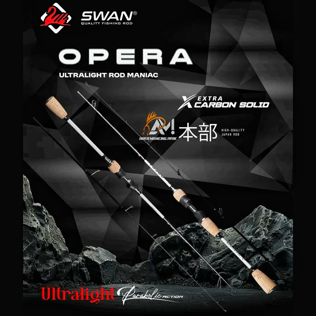 Joran SWAN KITSUNE & OPERA 602 662 702 ULTRALIGHT SOLID CARBON - Spinning & BC