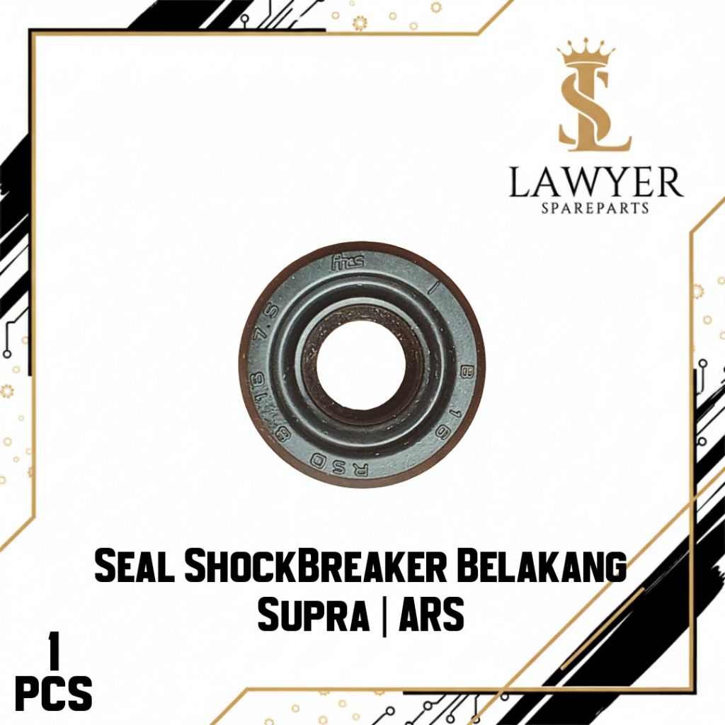ARS Oil Seal Sil Shock Breaker Belakang Supra 100 110 X Astrea Grand 8x16x7.5 RSD