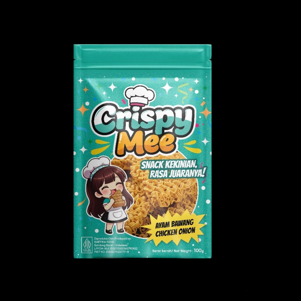 mie kremes mie kriuk mie kering Crispy Mee Ayam Bawang 100g