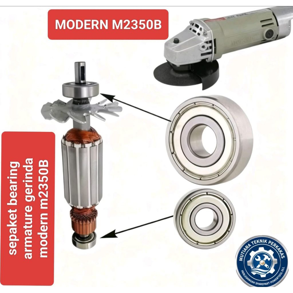 sepaket bearing armature gerinda modern m2350b