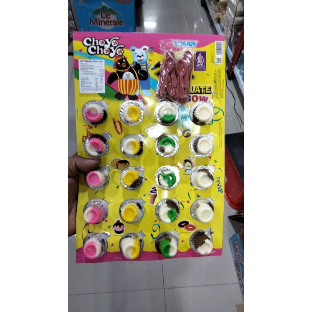 Choyo choyo cream coklat kemasan mini jajanan jadul isi 24 pcs