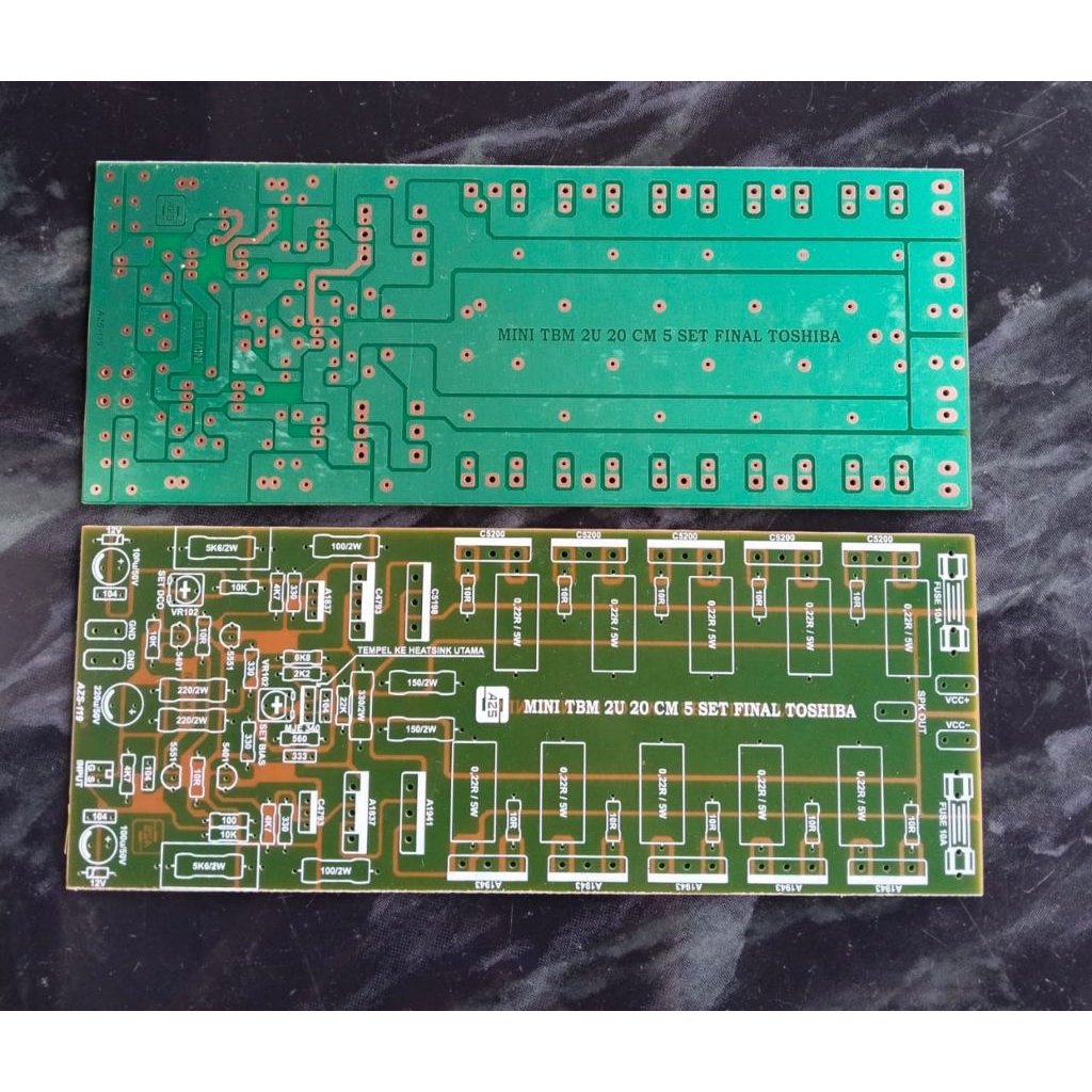 PCB Mini TBM 2U 20 cm 5 Set TR Final TOSHIBA