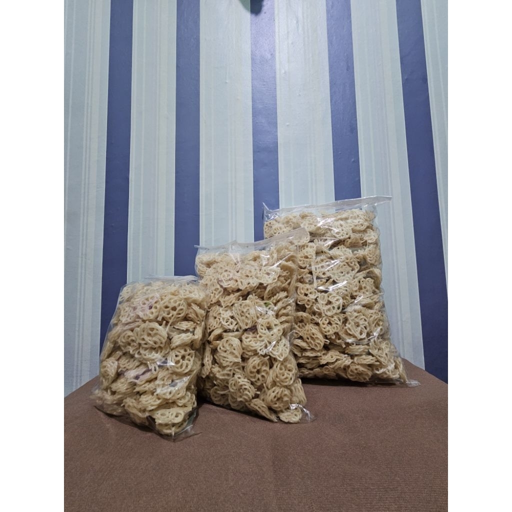 Kerupuk mawar putih mini Cap Ikan Dorang