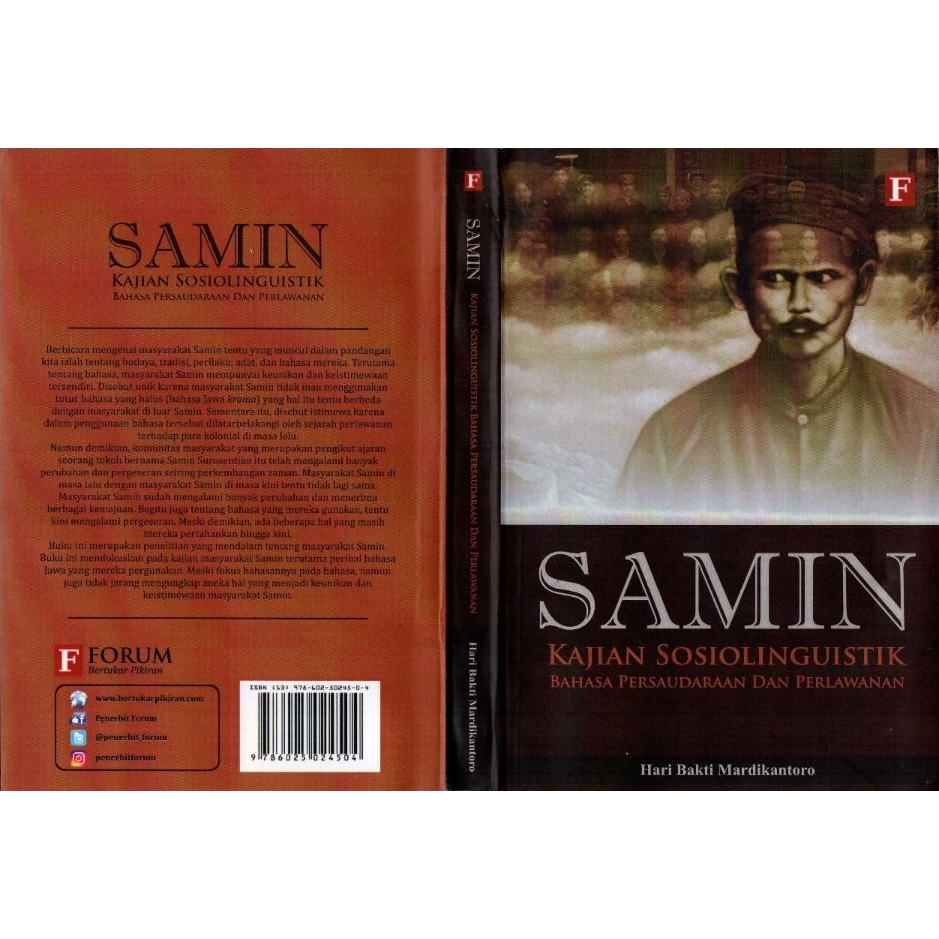 Buku Samin  Kajian Sosiolinguistik  ( Hari Bakti Mardikantoro )