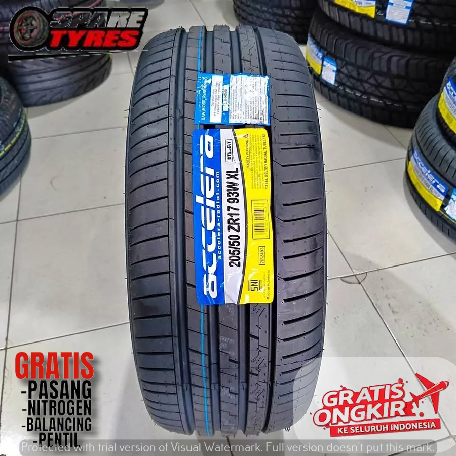 Ban Mobil 205 50 R17 ACCELERA IOTA EVT 205/50 Ring 17 Tubeles