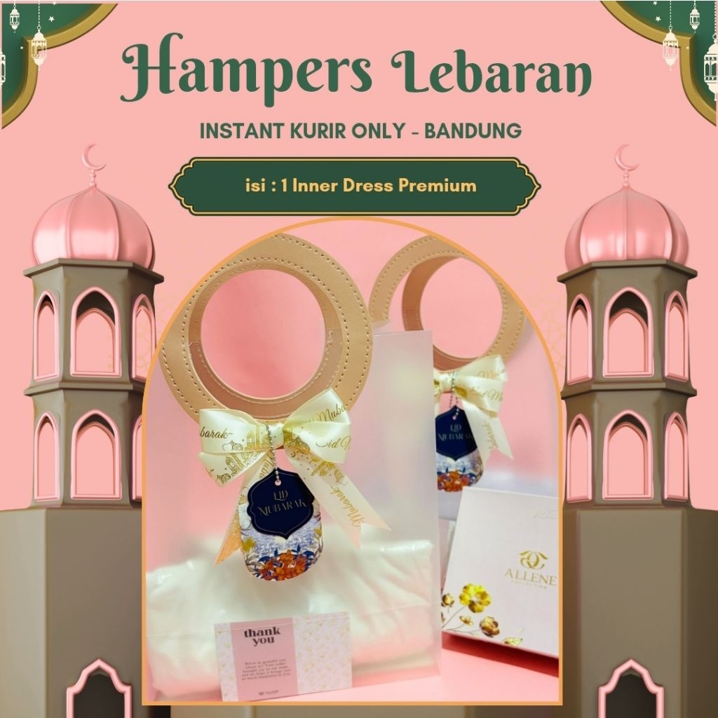 Inner Dress Manset Gamis Polos Lengan Panjang Jumbo Rayon Premium