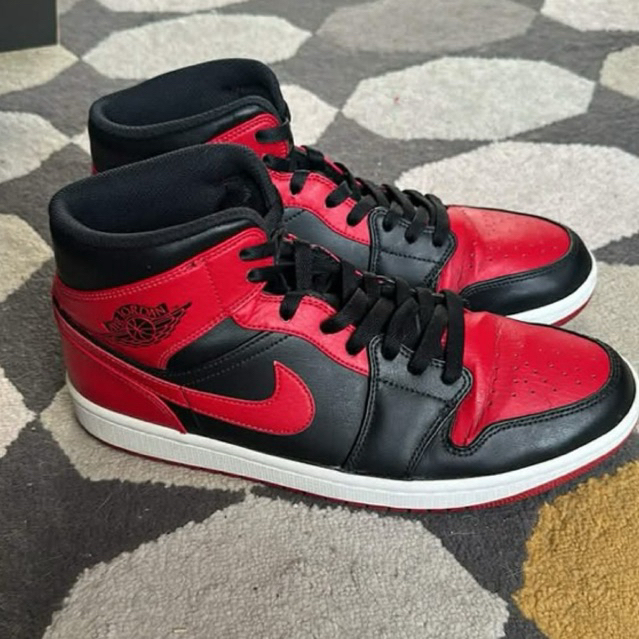 air jordan 1 mid bred (original size 44)