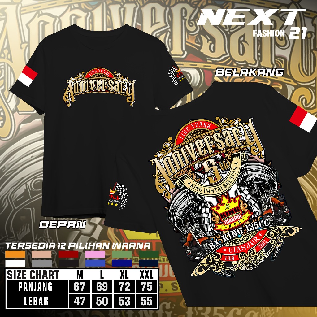 Kaos RX-King Jamnas Anniversary 4 - Kaos Rx-King Cianjur Selatan - Pria Dan Wanita