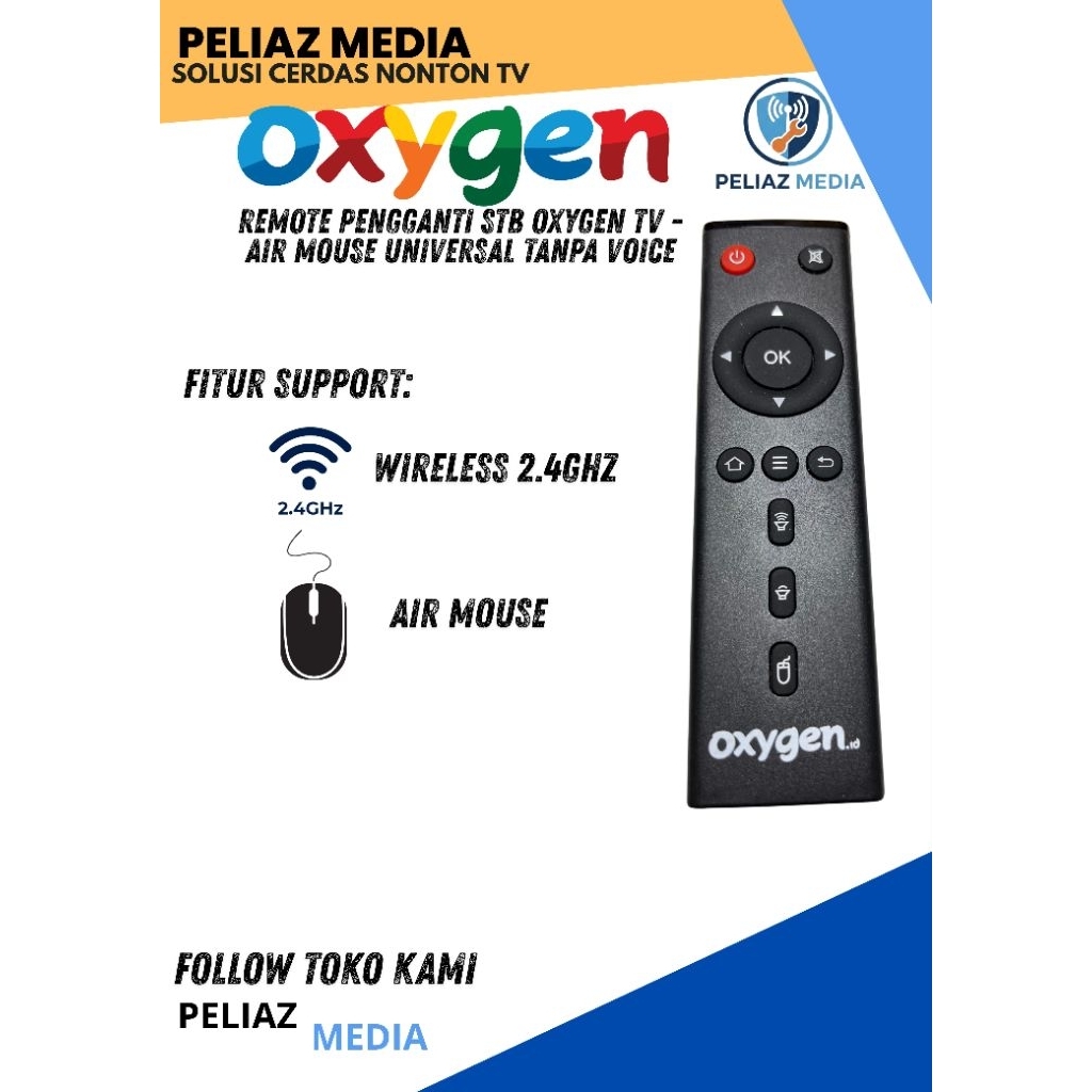 Remote / Remot STB Oxygen Original Android TV Box Wireless Air Mouse X96 / TX3 / TANIX Dll