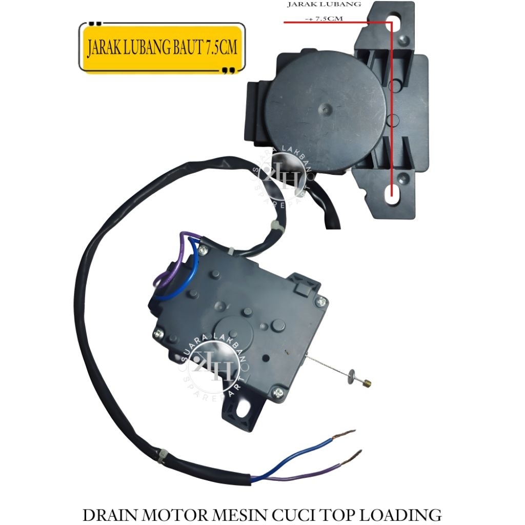 MOTOR DRAIN MESIN CUCI TOP LOADING / DINAMO PENGAIT PEMBUANGAN MESIN CUCI