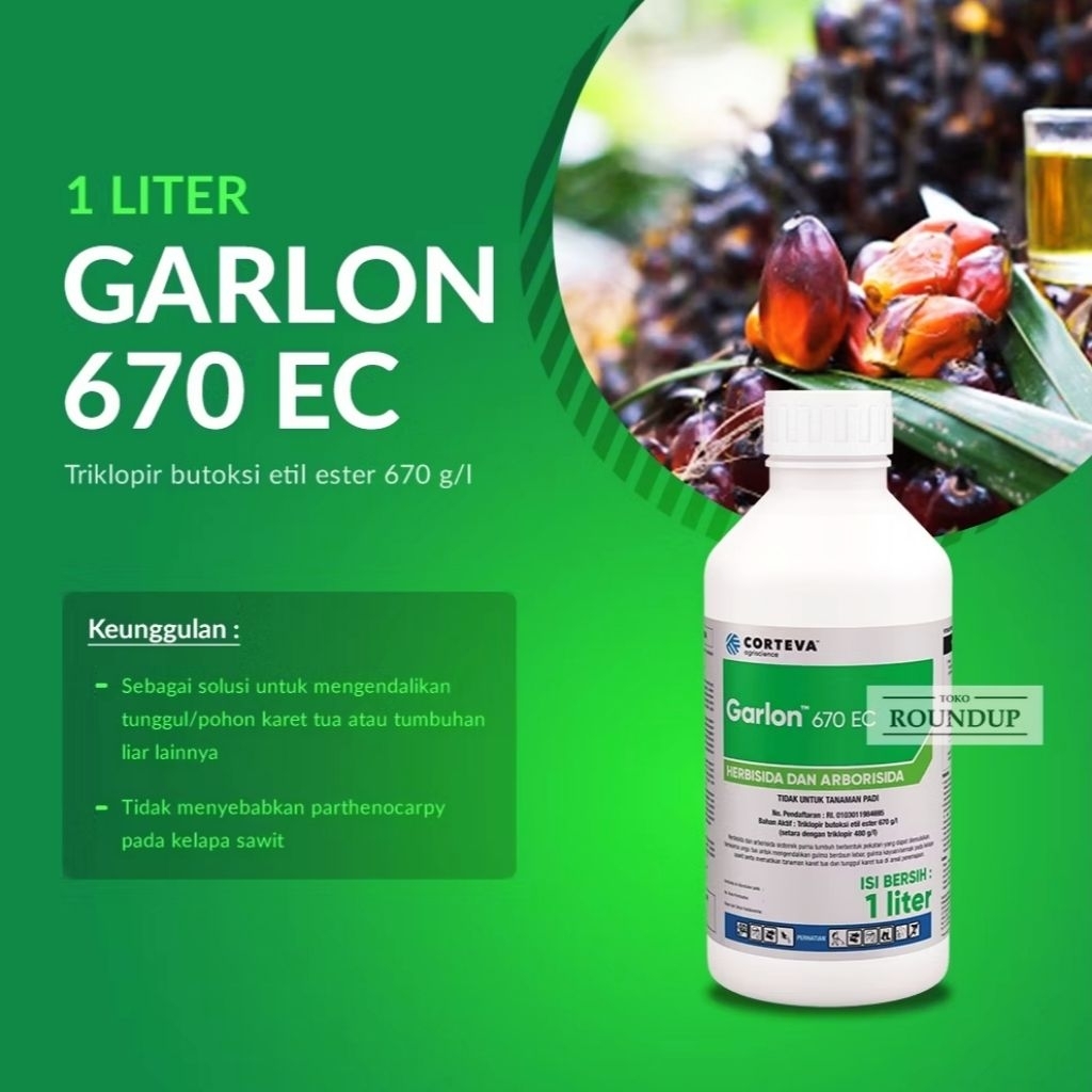 Herbisida GARLON 1 Liter (Original) - Sistemik, Efektif