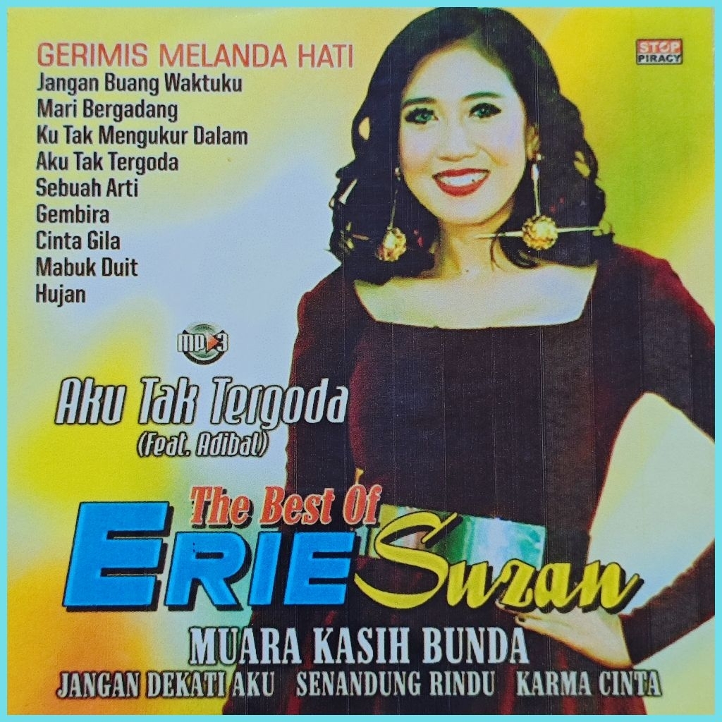 Kaset MP3 Audio Lagu Dangdut Erie Suzan - Cici Paramida - Inul Daratista - Kristina Album 4in1 Terba