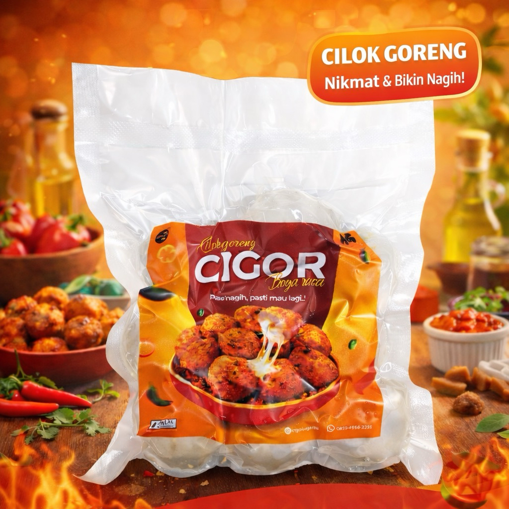 Cemilan Cilok Goreng Boga Rasa Isi Keju Rasa Balado Frozen Food