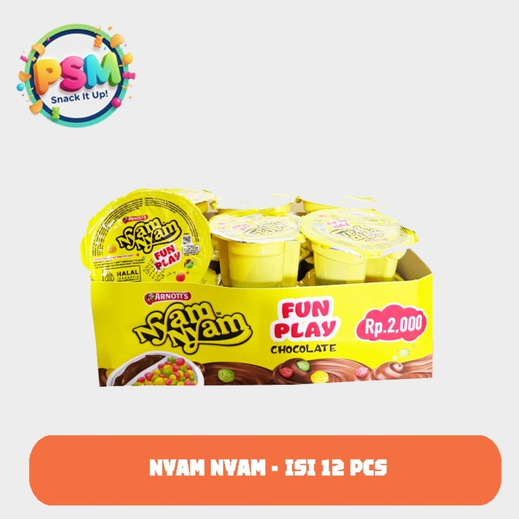Nyamnyam funplay/nyamnyam rasa coklat isi12pcs
