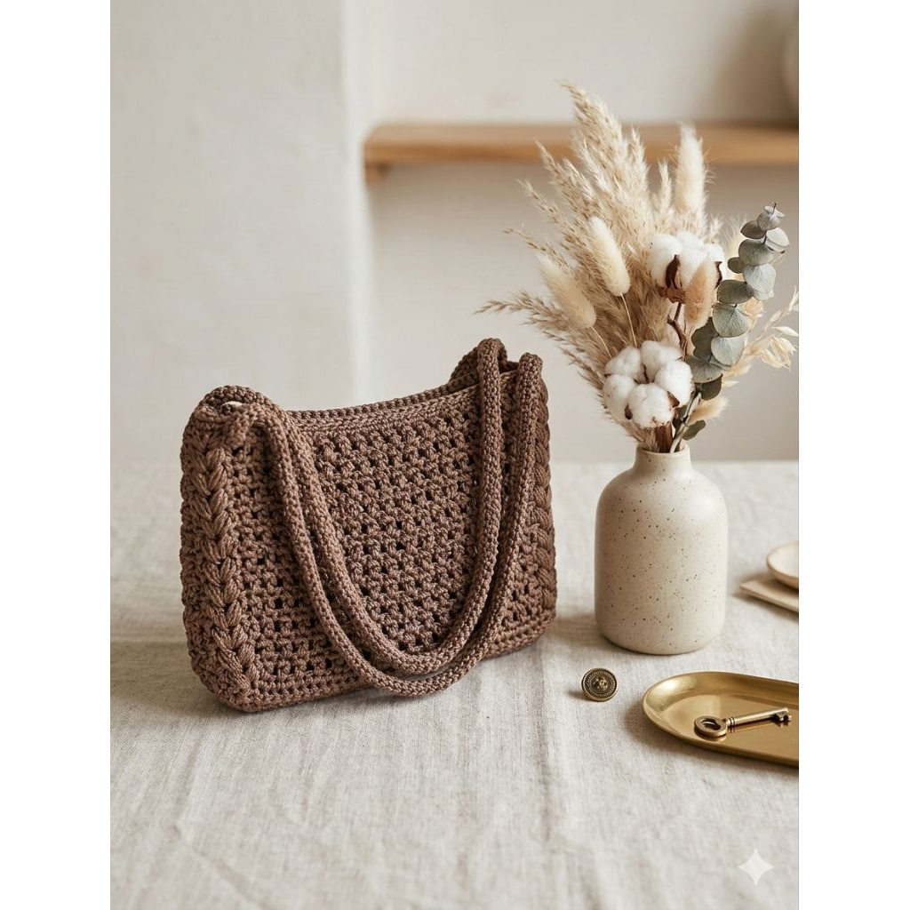 Tas Rajut Net Handmade/Crochet net handmade/tas jaring rajut