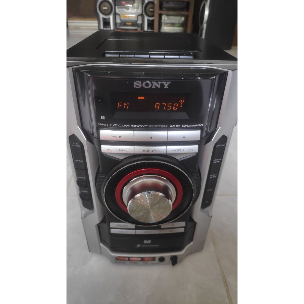 HEAD COMPO SONY HCD GNZ333D - MINUS/RUSAK