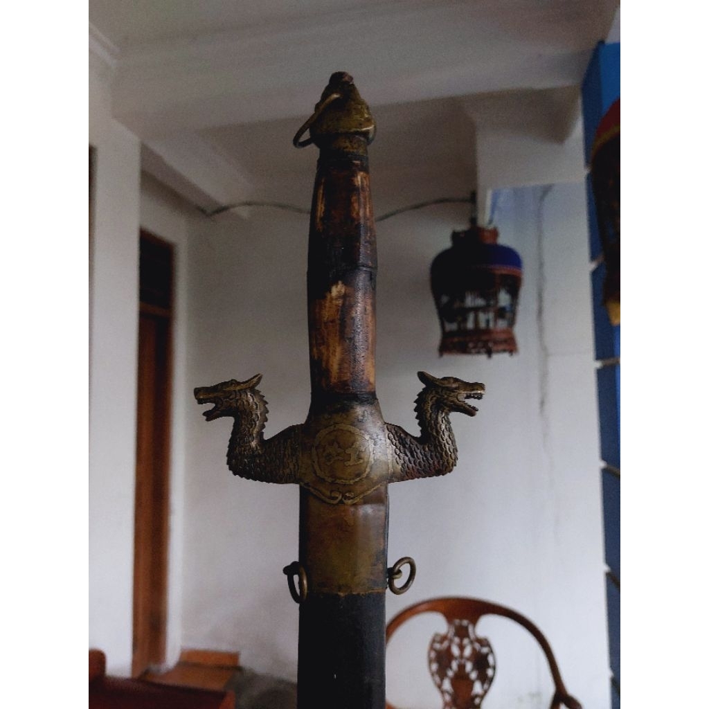 pedang antik naga cina asli kuno