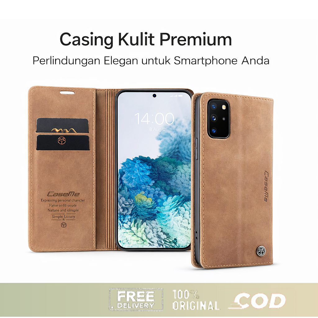 Casing Samsung S20 S20+ S20FE S21 Plus S21 FE Dompet Kulit Slot Kartu