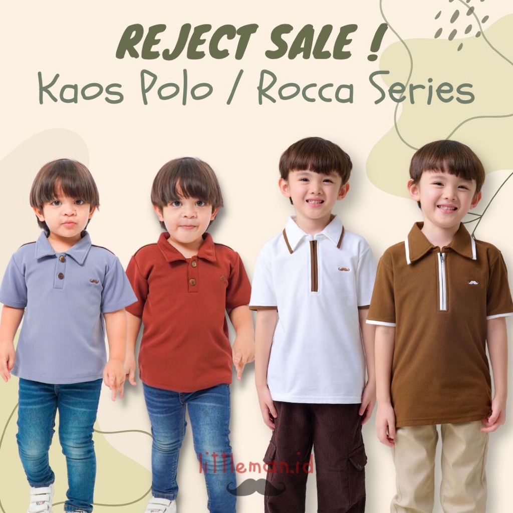Reject Item Sale  Kaos Polo Wangky & Rocca Series by littleman.id