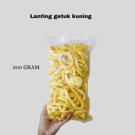Lanting Getuk Kuning Camilan Dari Singkong Bentuk Cincin Besar Makanan Ringan Kemasan 200gram