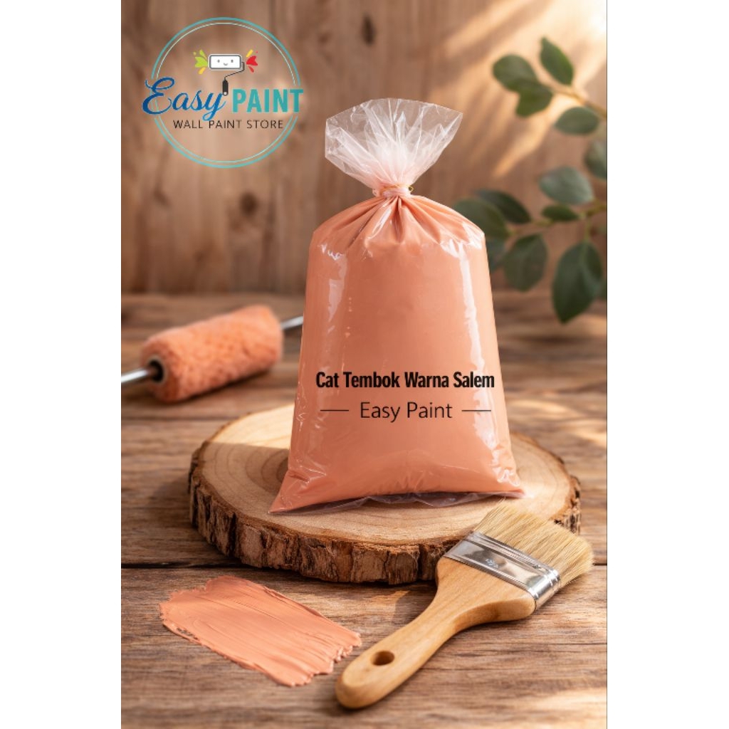 Cat tembok kiloan warna salem Cat 1kg Warna Salem Cat Pink Salem Cat tembok
