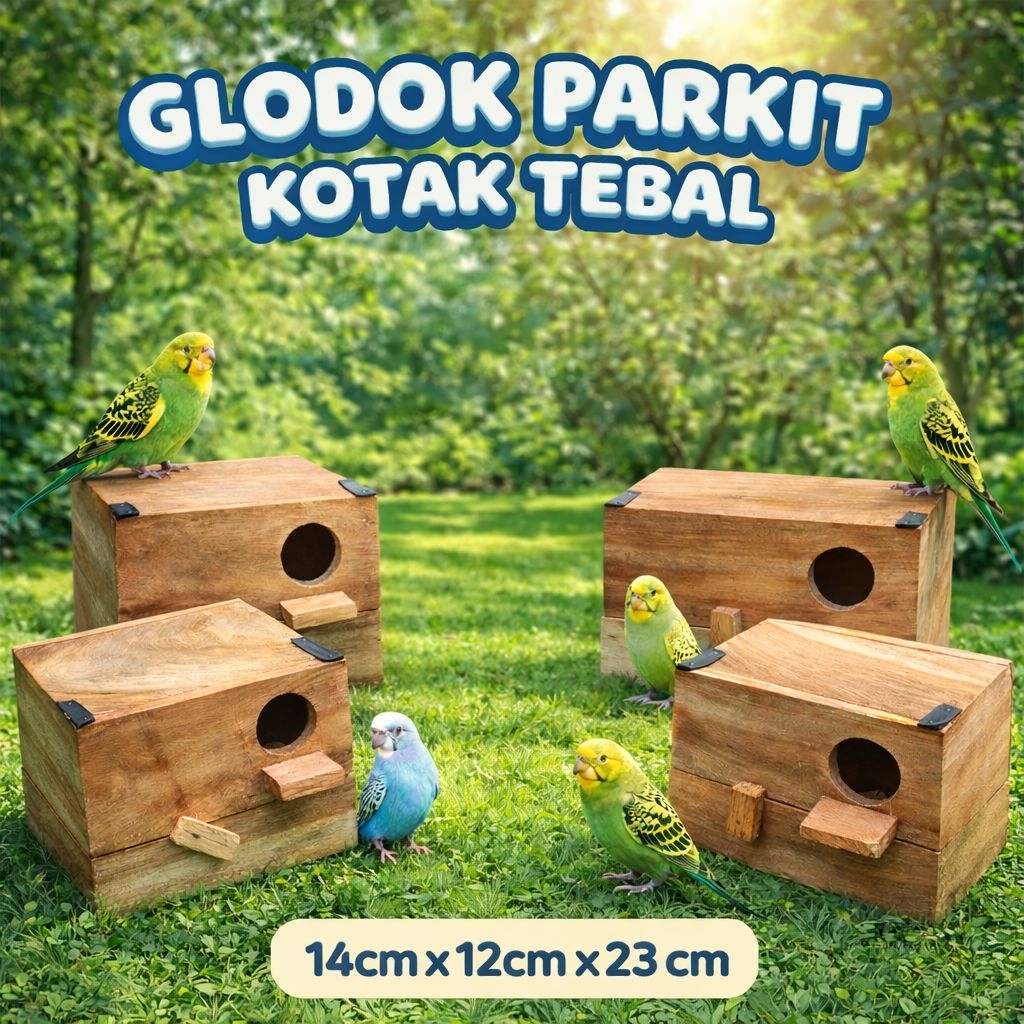 Glodok Parkit Kotak Tebal lovebird finch