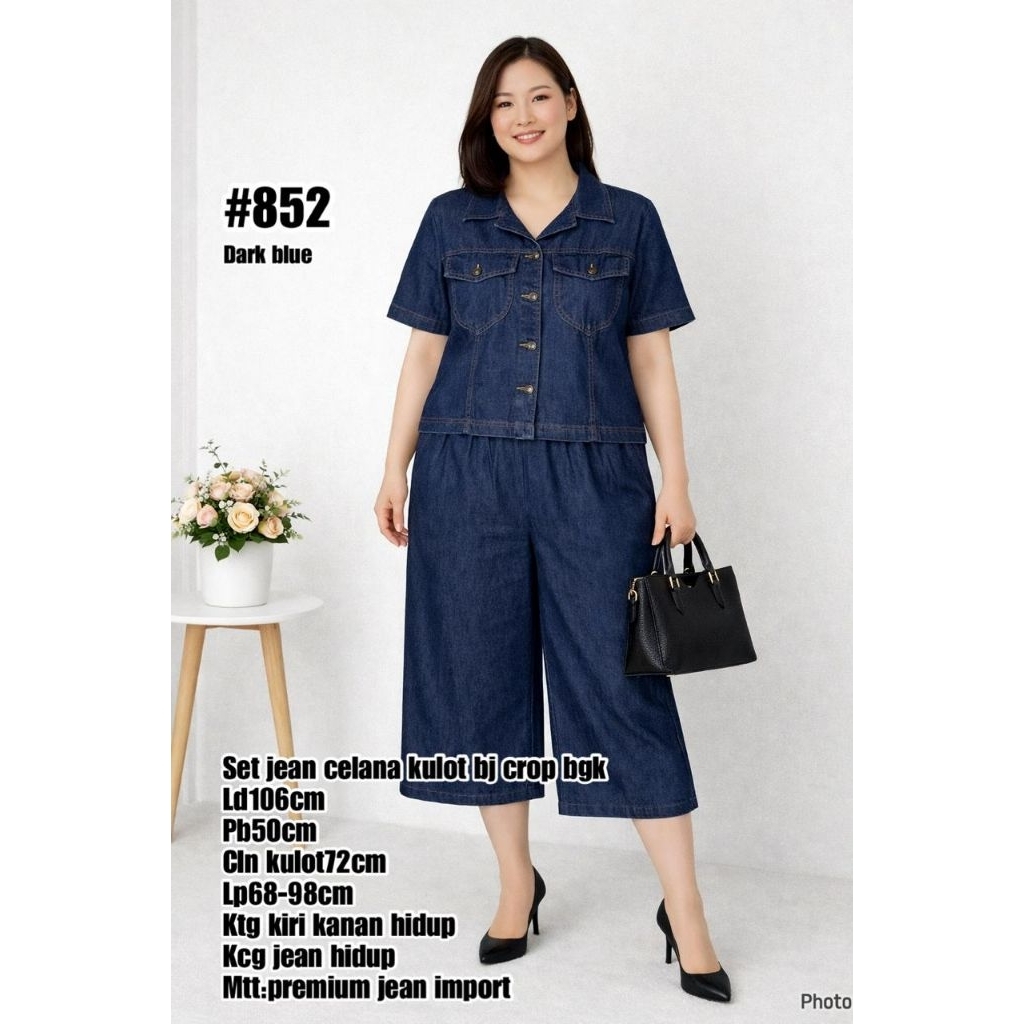 set kulot jeans