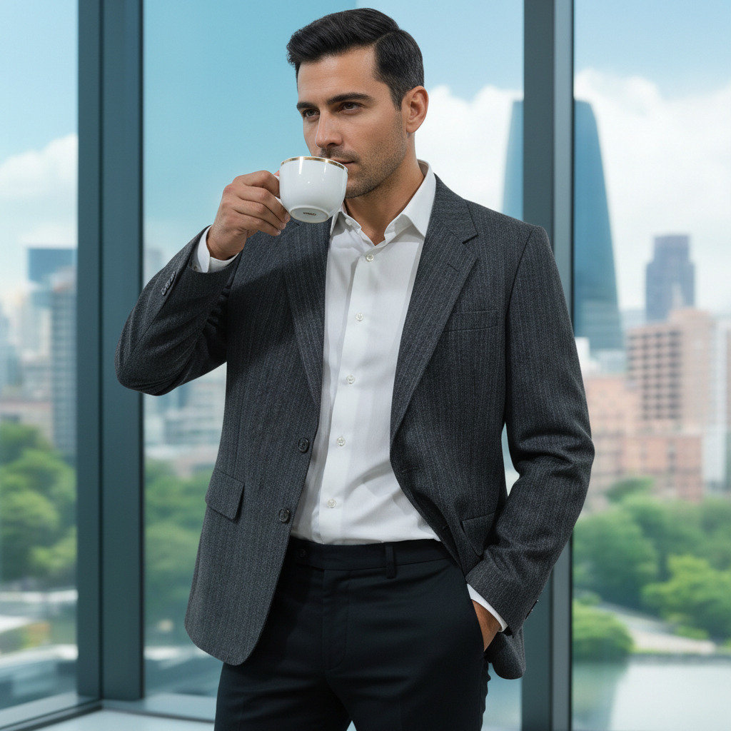 Baju Jas Christian Dior Vintage Monsieur L.S Ayres & Co Pure Wool Blazer Pakaian Formal Bisinis Pria