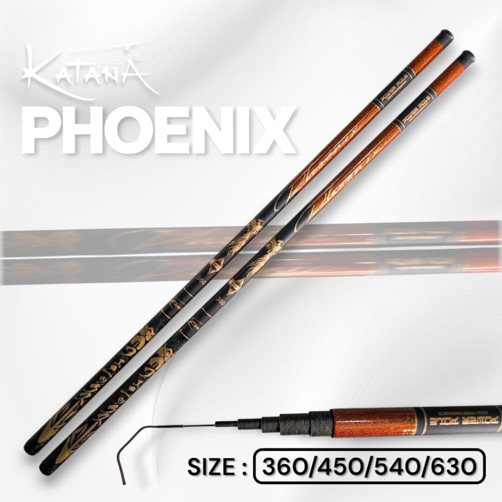 Joran Tegek Carbon Composite KATANA PHOENIX Ruas Panjang