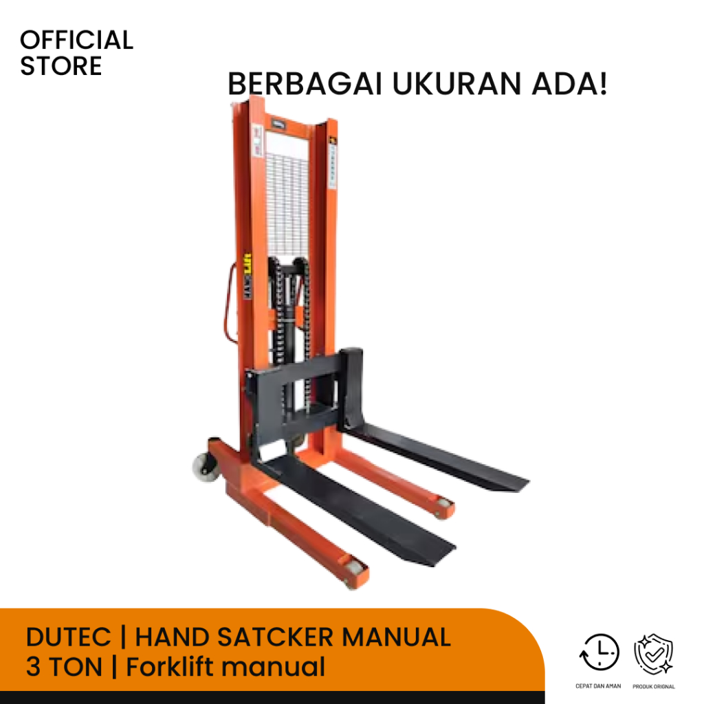 DUTEC | HAND SATCKER MANUAL 3 TON | Forklift manual